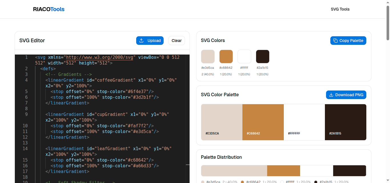 Extract SVG Colors Online – Get Color Palette from SVG Instantly